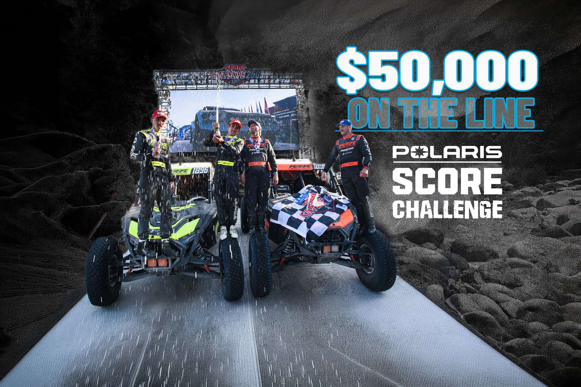 POLARIS RZR FACTORY RACING PUTS $50,000 ON THE LINE WITH UNPRECEDENTED SCORE CHALLENGE
